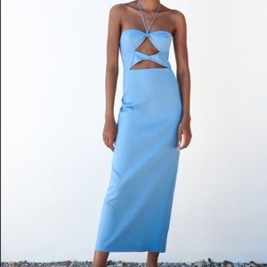Zara cut out midi maxi dress